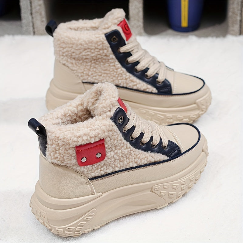 Winter/Fall New Plus Velvet Thickened Cotton Shoes Women's Snow Boots