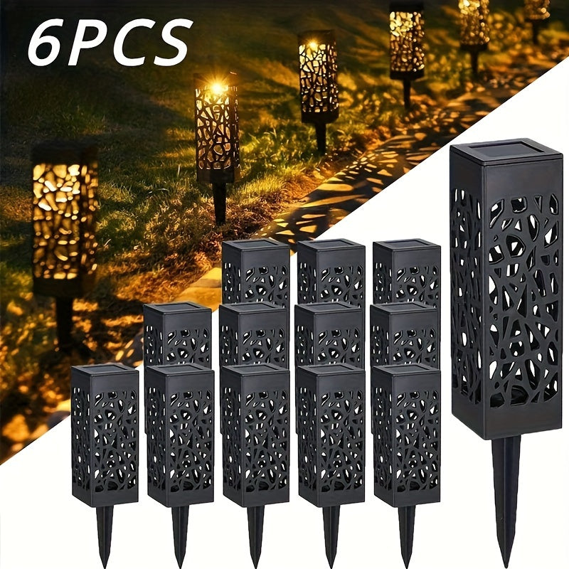 12pcs 6pcs Led Solar Pathway Lights Waterproof Outdoor Solar Lamp Garden Light For Garden/Landscape/Yard/Patio/Walkway Lighting