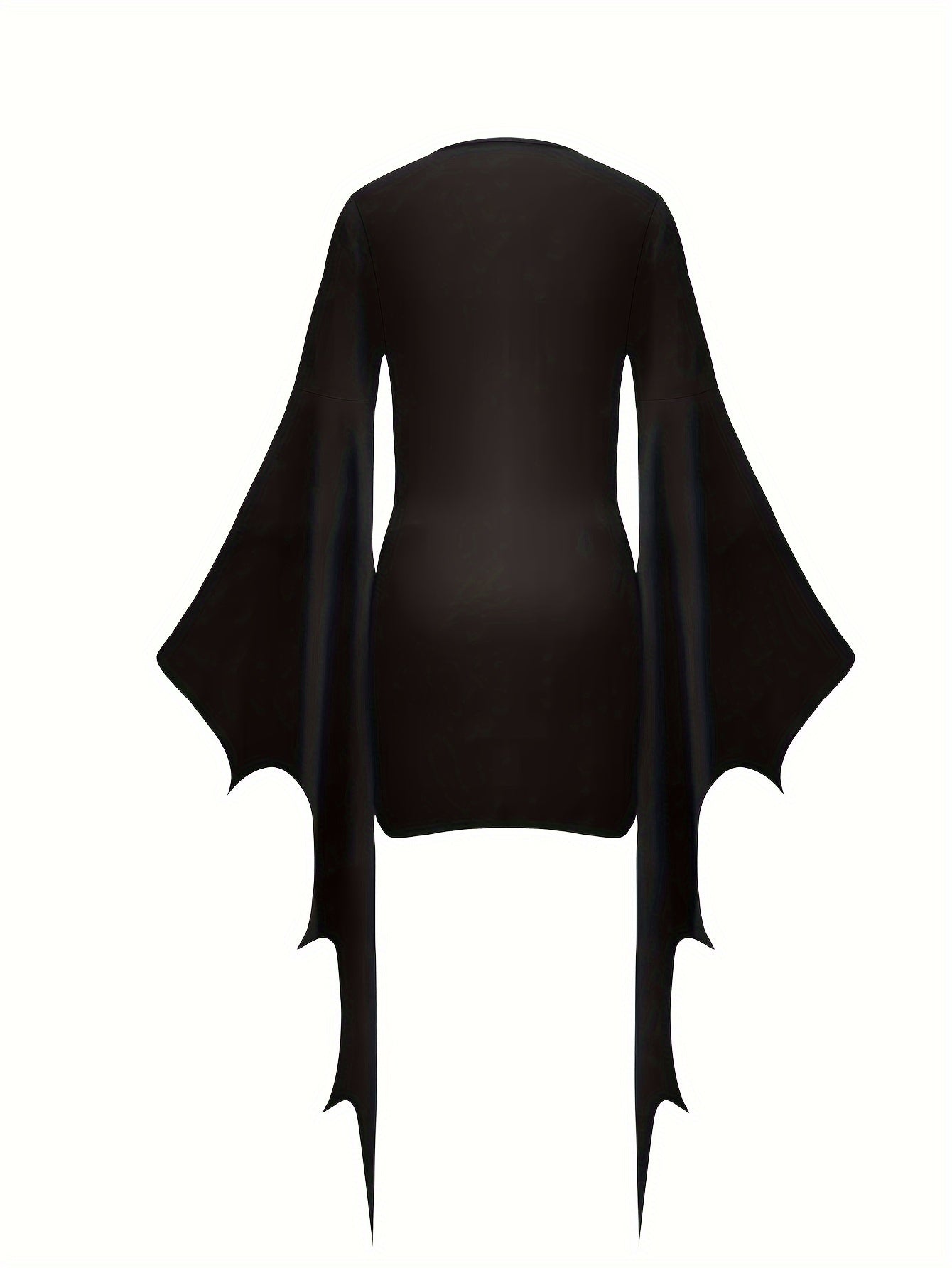 Batwing Sleeve Cosplay Dress, Goth Dress, Women's Clothing