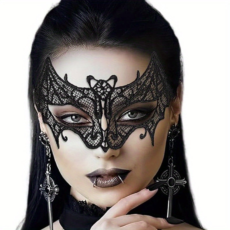 Halloween Lace Masks Black Masquerade Ball Venetian Eyemask Cosplay Costume Jewelry For Women