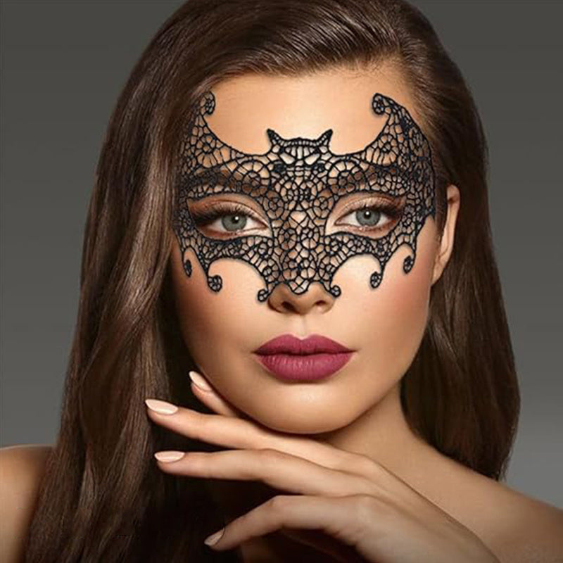 Halloween Lace Masks Black Masquerade Ball Venetian Eyemask Cosplay Costume Jewelry For Women