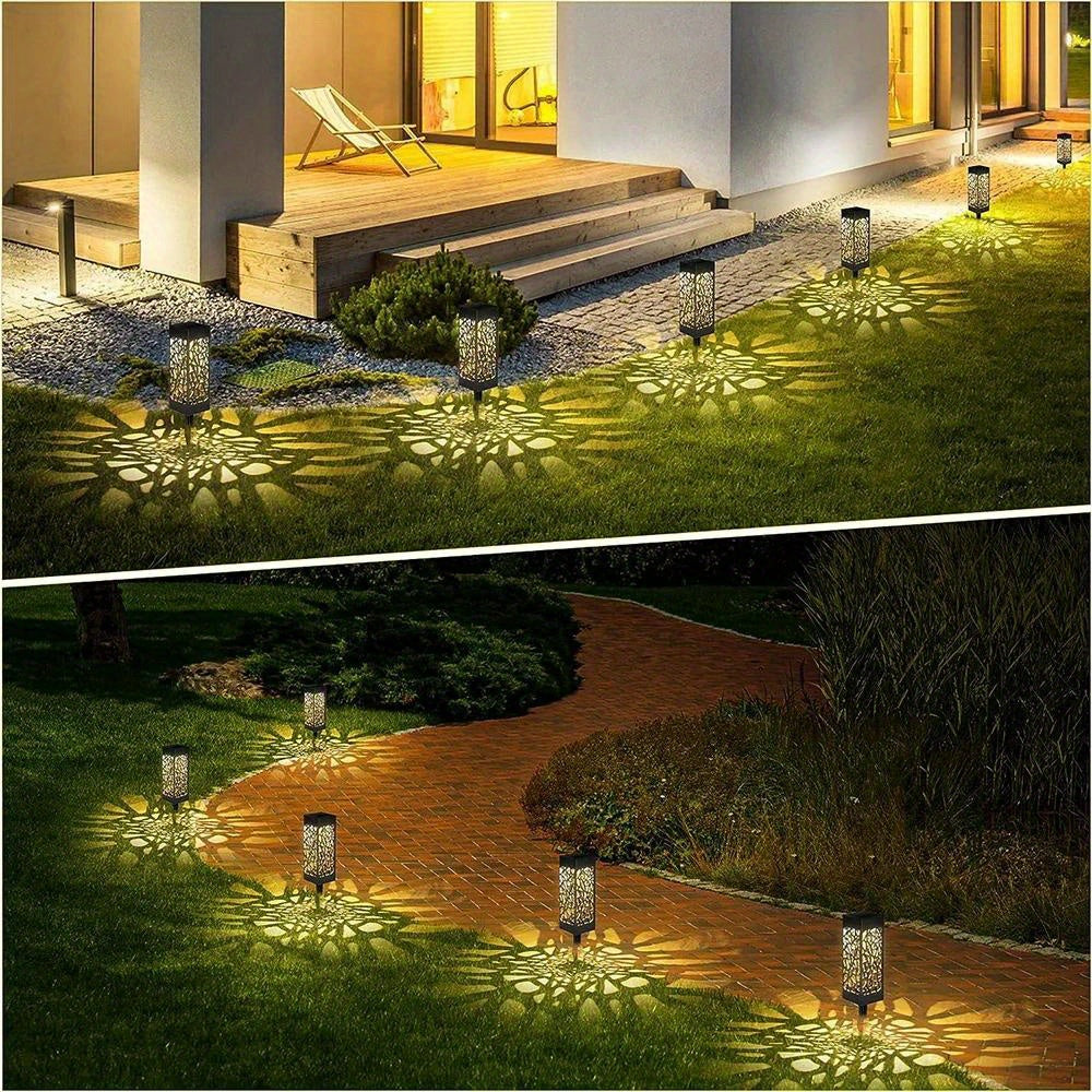 12pcs 6pcs Led Solar Pathway Lights Waterproof Outdoor Solar Lamp Garden Light For Garden/Landscape/Yard/Patio/Walkway Lighting