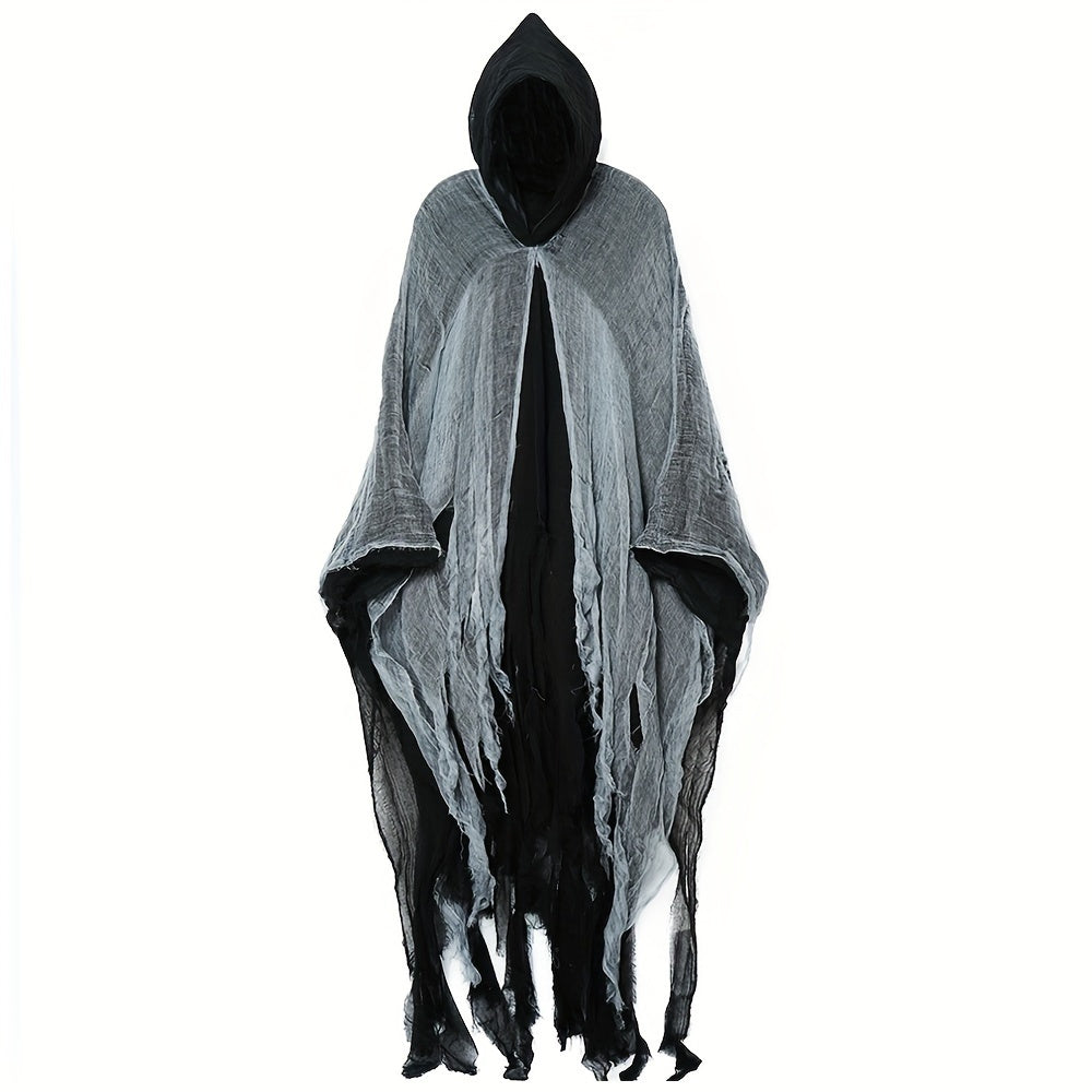 1pc Halloween Cloak, Skeleton Clothes, Mask, Ghost House, Chamber Of Secrets, Dressing Up Zombies, Costume Props Halloween