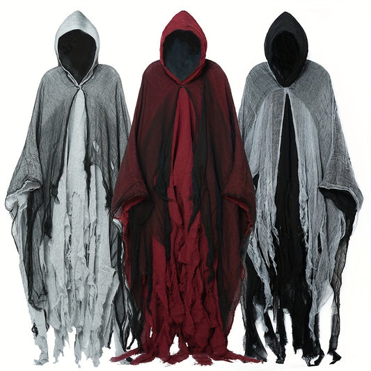 1pc Halloween Cloak, Skeleton Clothes, Mask, Ghost House, Chamber Of Secrets, Dressing Up Zombies, Costume Props Halloween