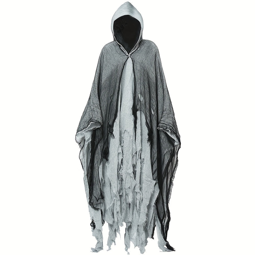 1pc Halloween Cloak, Skeleton Clothes, Mask, Ghost House, Chamber Of Secrets, Dressing Up Zombies, Costume Props Halloween