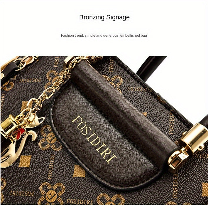 Large Capacity Handbag Fashionable Fashionable High-Grade Elegant All-Match Shoulder Messenger Bag