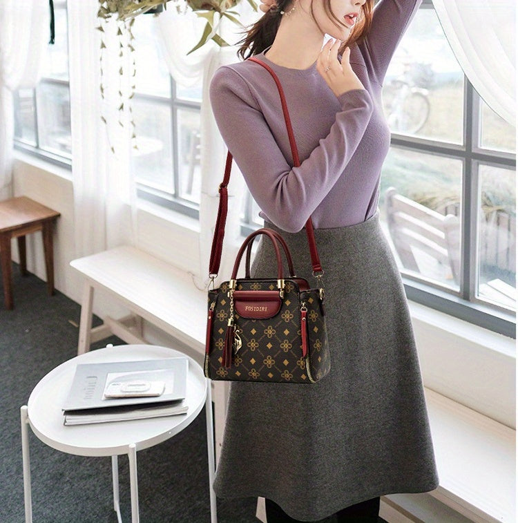 Large Capacity Handbag Fashionable Fashionable High-Grade Elegant All-Match Shoulder Messenger Bag