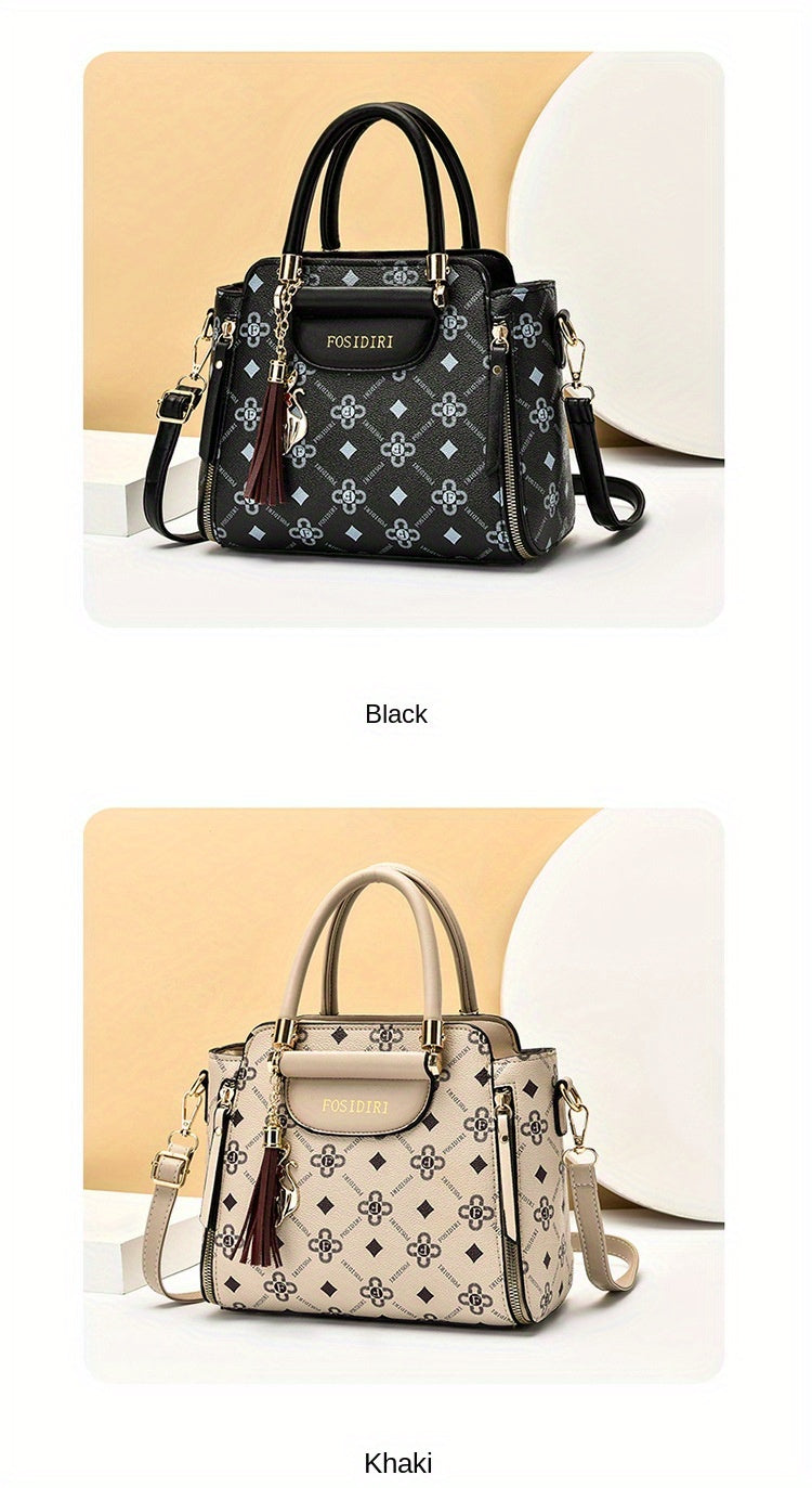 Large Capacity Handbag Fashionable Fashionable High-Grade Elegant All-Match Shoulder Messenger Bag