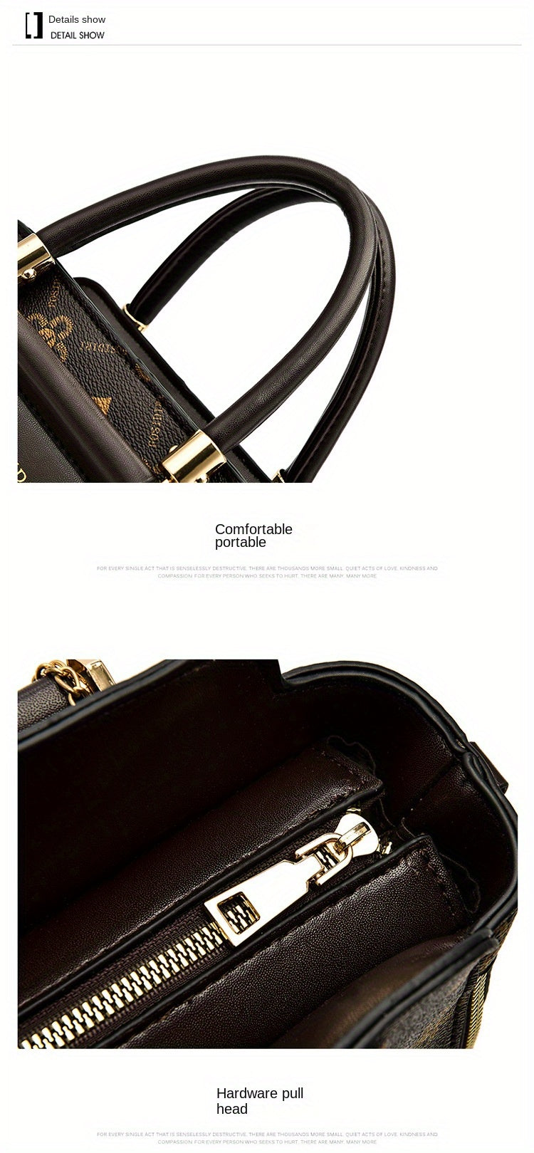 Large Capacity Handbag Fashionable Fashionable High-Grade Elegant All-Match Shoulder Messenger Bag