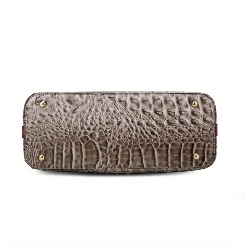 MKF Collection Autumn Crocodile Skin Tote Handbag with Wallet by Mia k