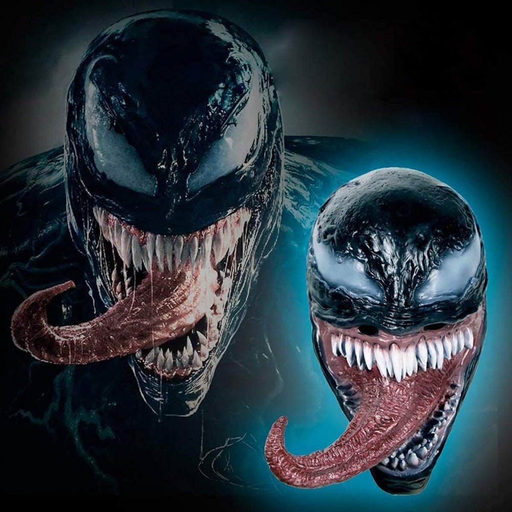 Halloween Scary Venom Mask Costumes for Adult, Deluxe Venom Helmet Cosplay Costumes For Novelty Halloween Masks