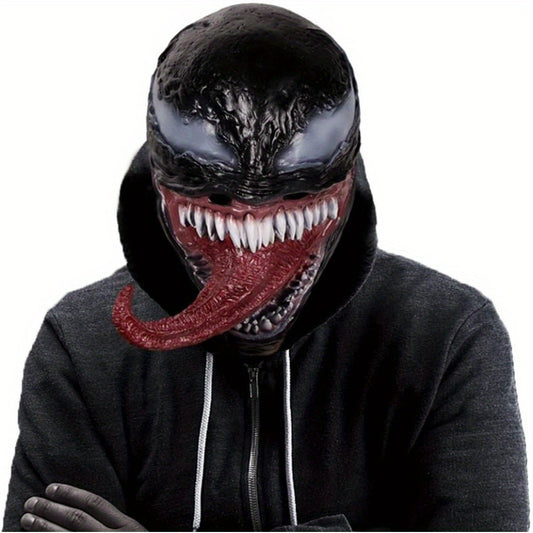 Halloween Scary Venom Mask Costumes for Adult, Deluxe Venom Helmet Cosplay Costumes For Novelty Halloween Masks