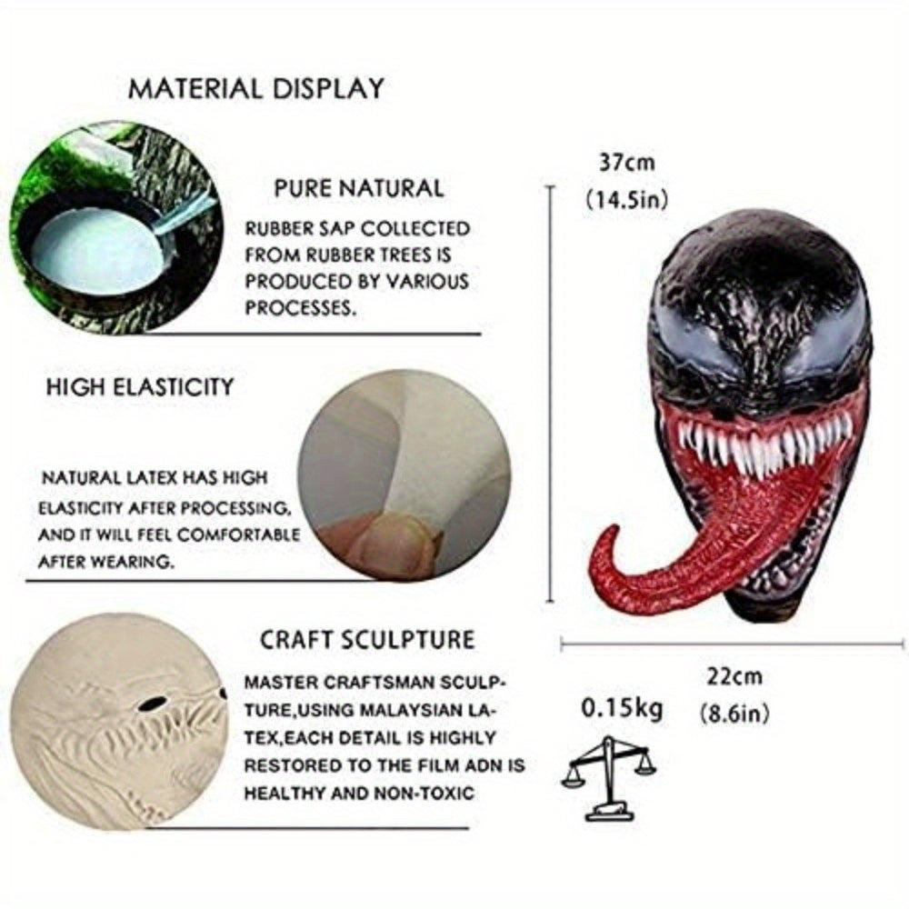 Halloween Scary Venom Mask Costumes for Adult, Deluxe Venom Helmet Cosplay Costumes For Novelty Halloween Masks