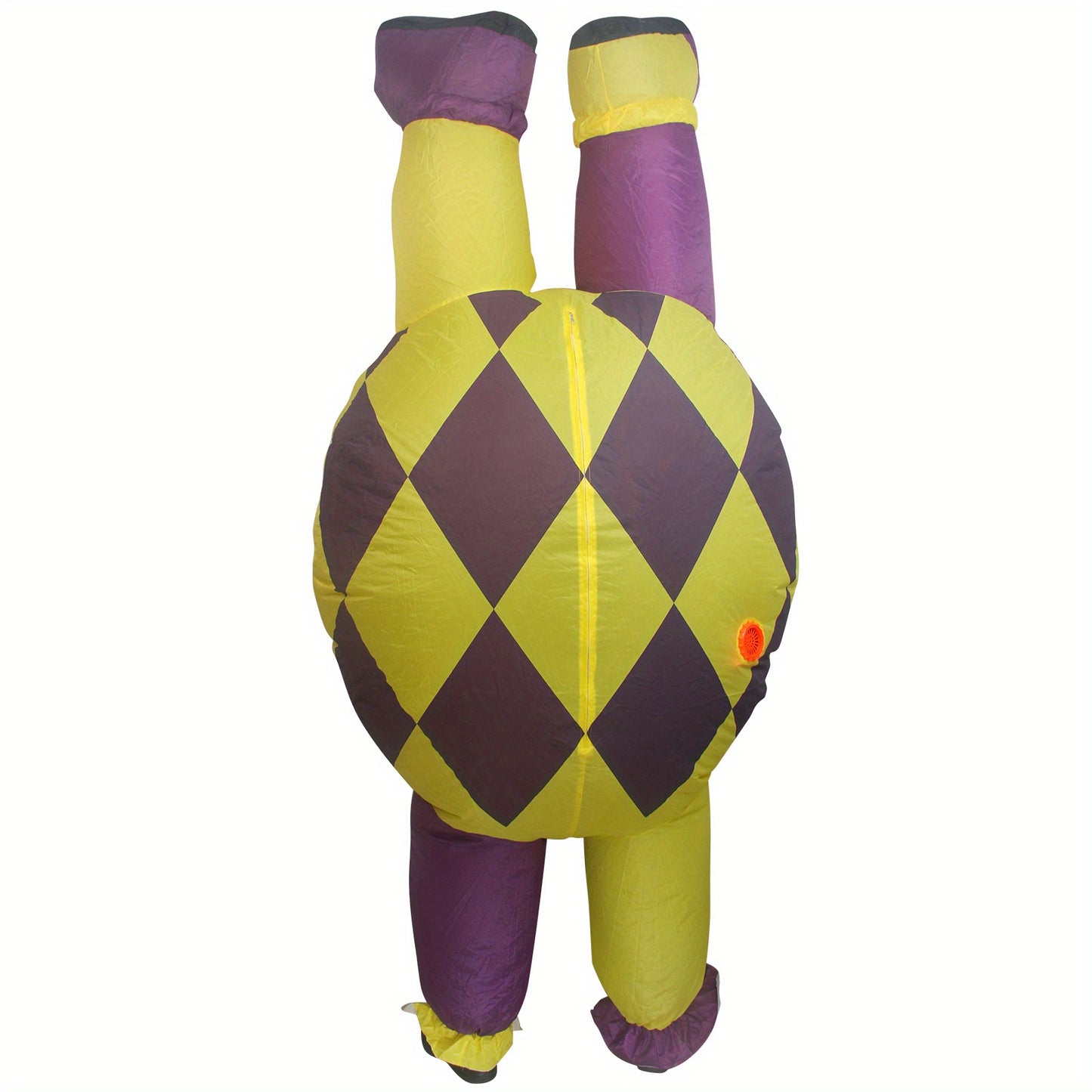 Striped Inverted Clown Costume Adult Funny Inflatable Costume, 100% Polyester, Waterproof and Breathable, Suitable for Christmas, Halloween Cosplay Party, Suitable for 62.99inch-74.8inch Height (Inflatable Device Included)