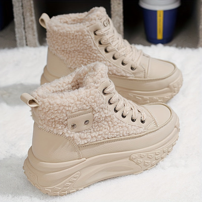 Winter/Fall New Plus Velvet Thickened Cotton Shoes Women's Snow Boots