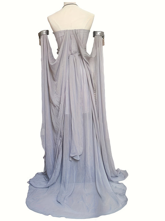 Women's Dress Halloween Party Role Playing Women's Sleeveless Chiffon Dress