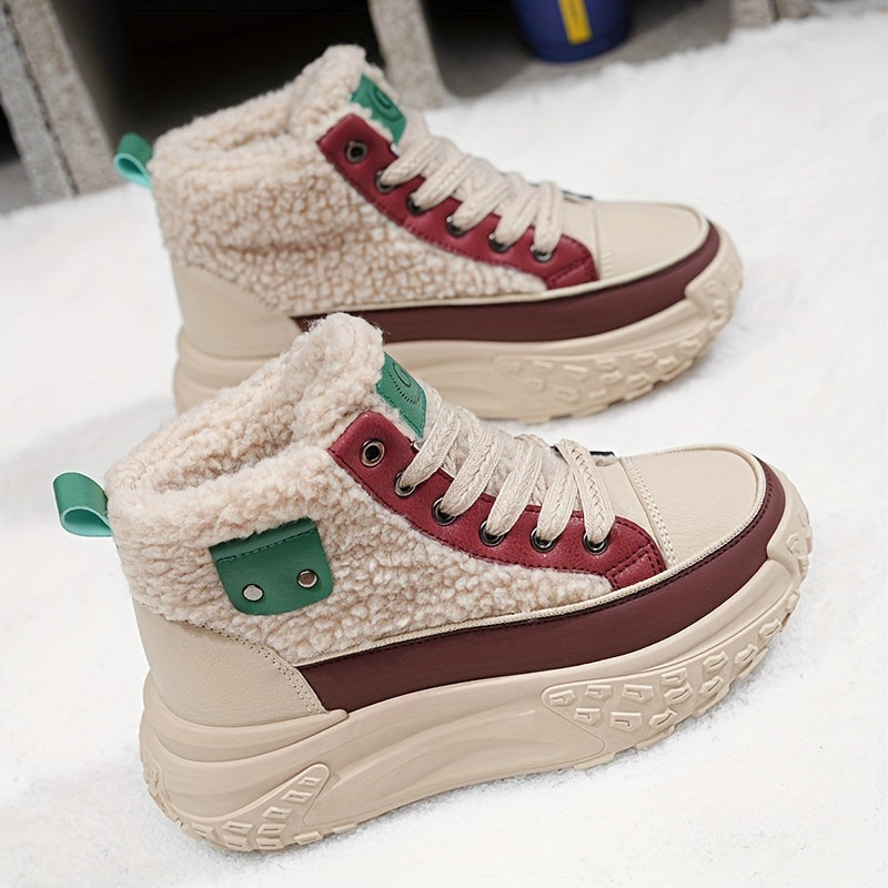 Winter/Fall New Plus Velvet Thickened Cotton Shoes Women's Snow Boots