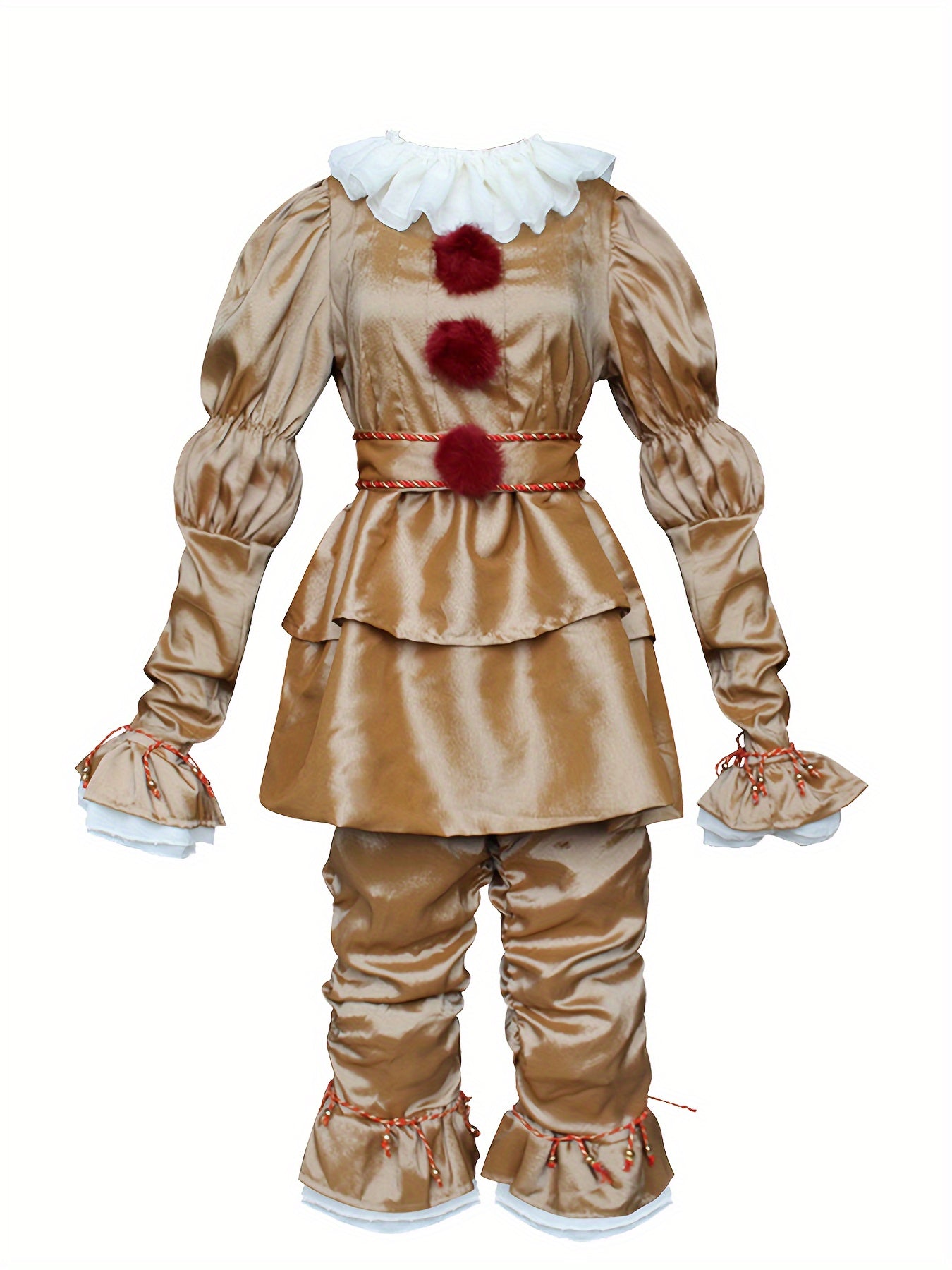 Boys Halloween Scary Clown Character Clothing, Horror Style Halloween Clothes For Party