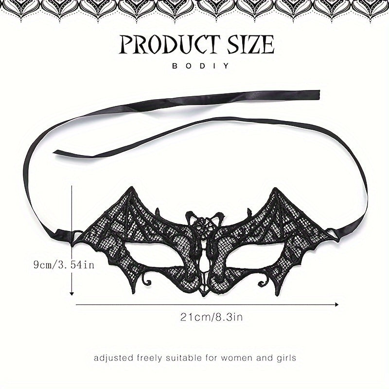 Halloween Lace Masks Black Masquerade Ball Venetian Eyemask Cosplay Costume Jewelry For Women