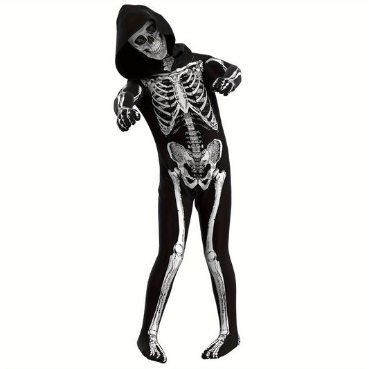 Unisex Jumpsuit - Scary Black And White Halloween Jumpsuit Costume