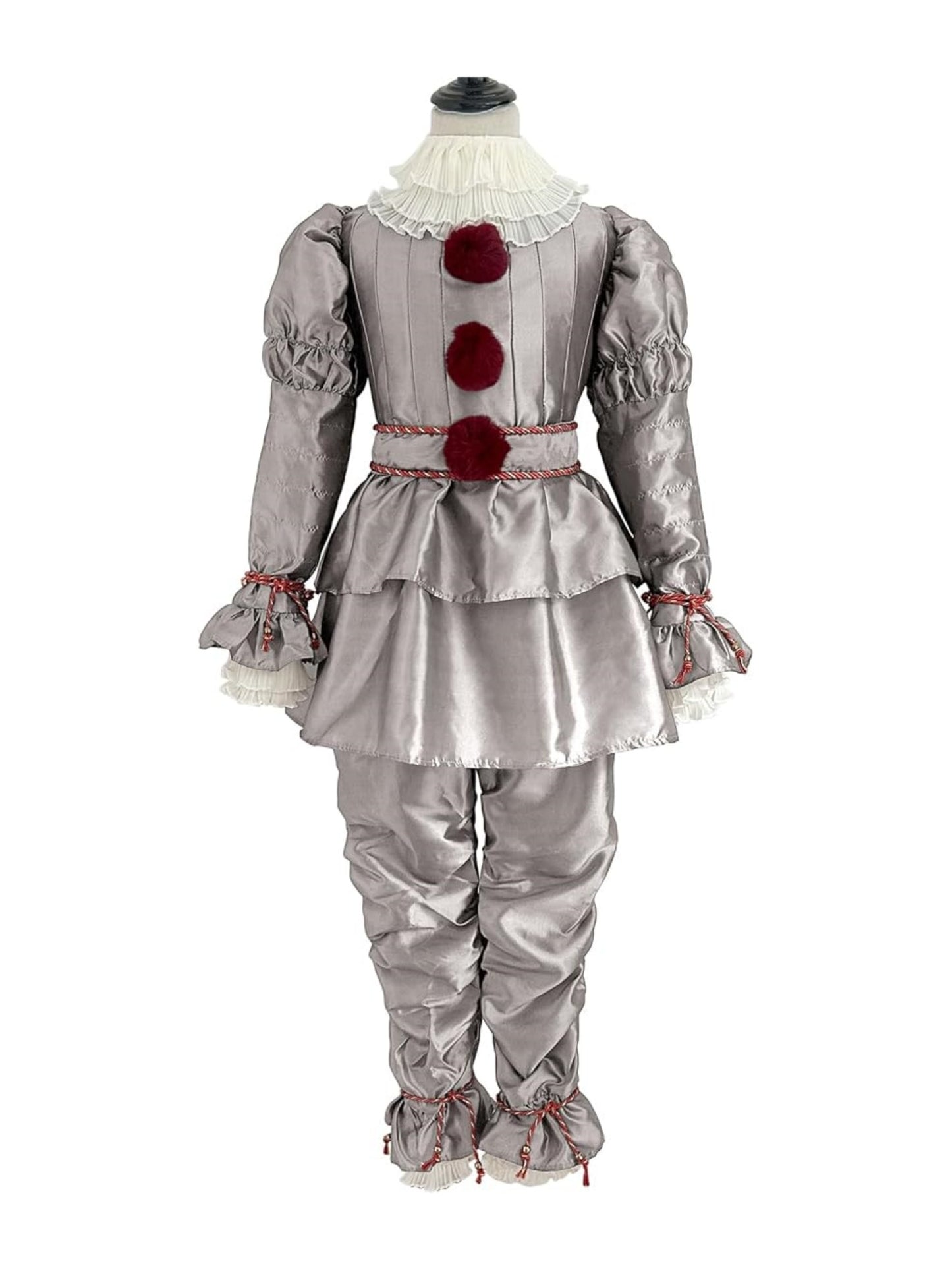 Children's Joker Halloween Role Playing Costume - Luxury Halloween Horror Joker Costume Horror Makeup Role Playing Costume Silver