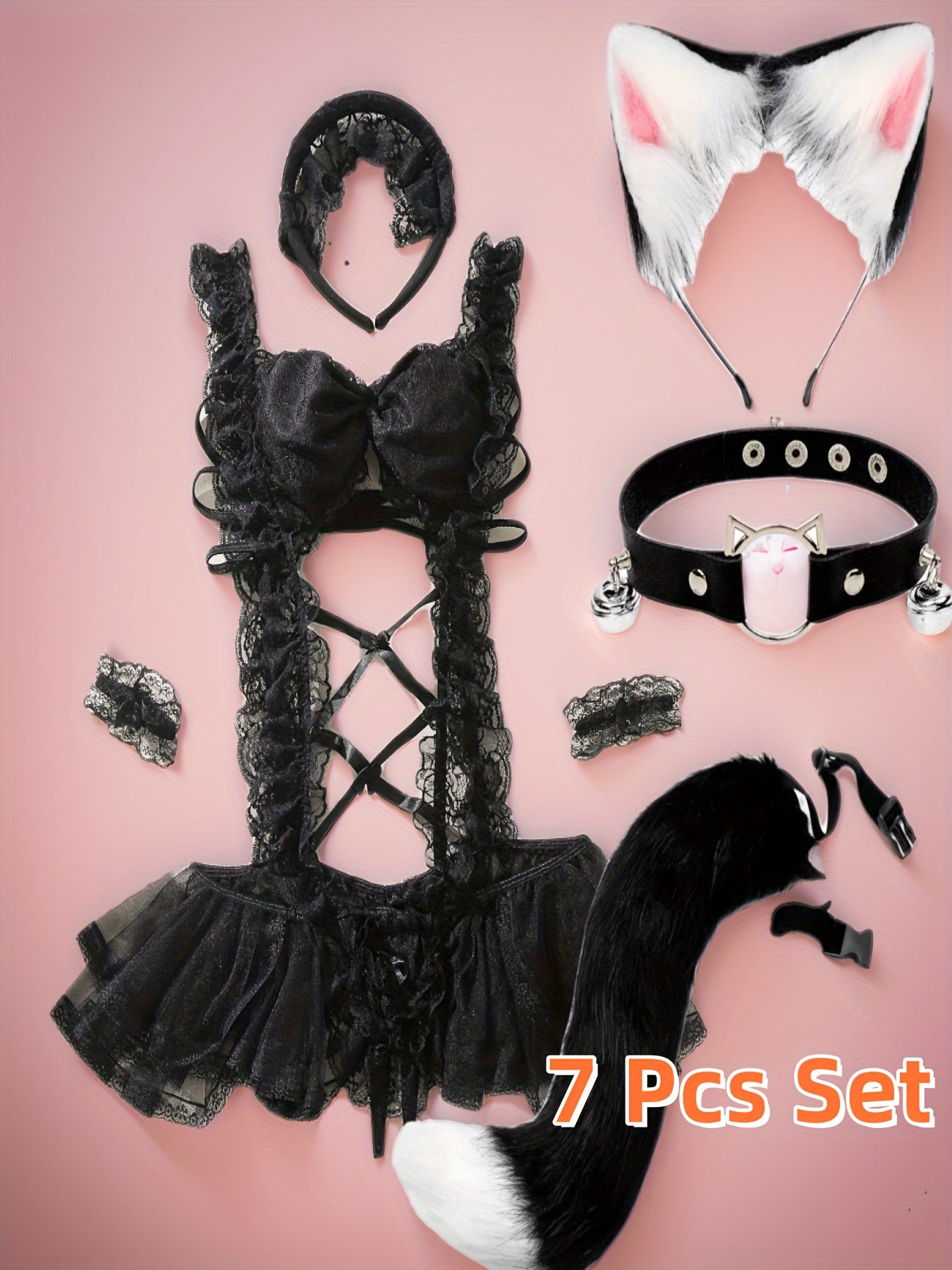 Naughty Maid Character Charm Design Cosplay Costume For Halloween, Women's Sexy Erotic Clothing