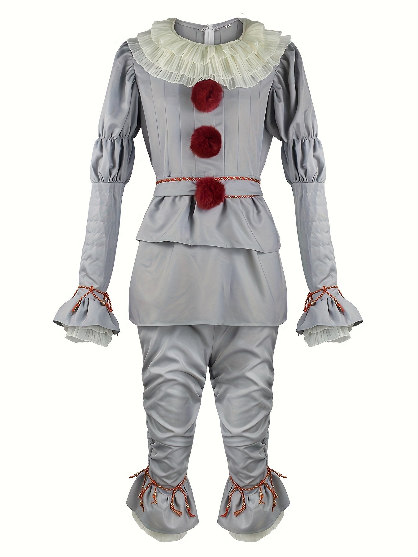 Boys Halloween Scary Clown Character Clothing, Horror Style Halloween Clothes For Party