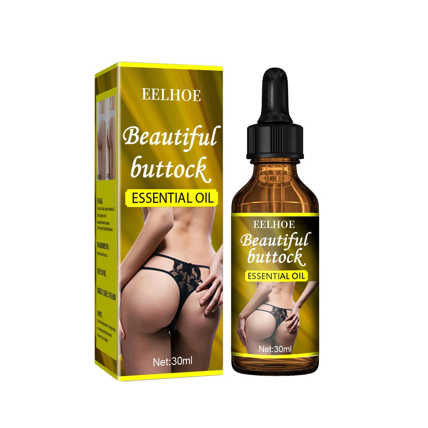 Buttock Enlargement Essential Oil Firm Tighten Augmentation Butt Plump Growth Massage Product Shaping Body Care Hip Lifting Oil