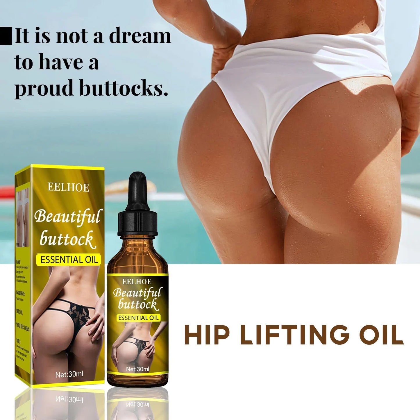 Buttock Enlargement Essential Oil Firm Tighten Augmentation Butt Plump Growth Massage Product Shaping Body Care Hip Lifting Oil