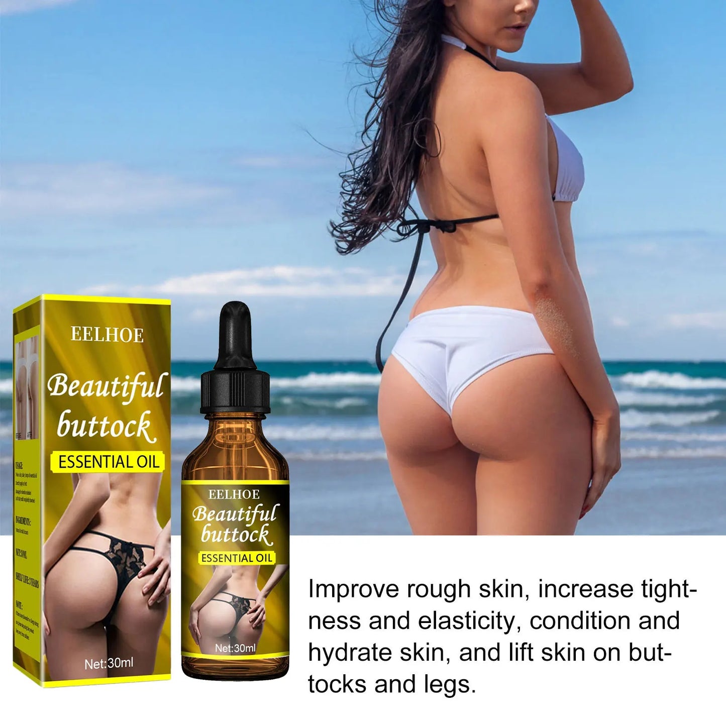 Buttock Enlargement Essential Oil Firm Tighten Augmentation Butt Plump Growth Massage Product Shaping Body Care Hip Lifting Oil