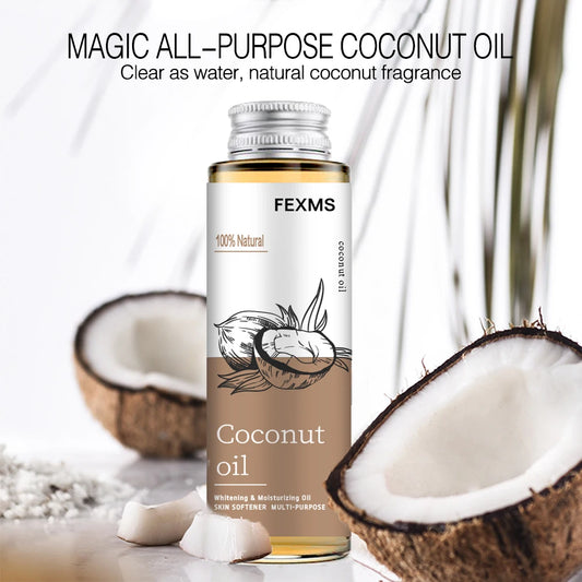 Coconut Oil - Relaxing Massage Oil, Liquid Carrier Oil for Diluting Essential Oils - Skin, Lip, Body & Hair Oil Moisturizer