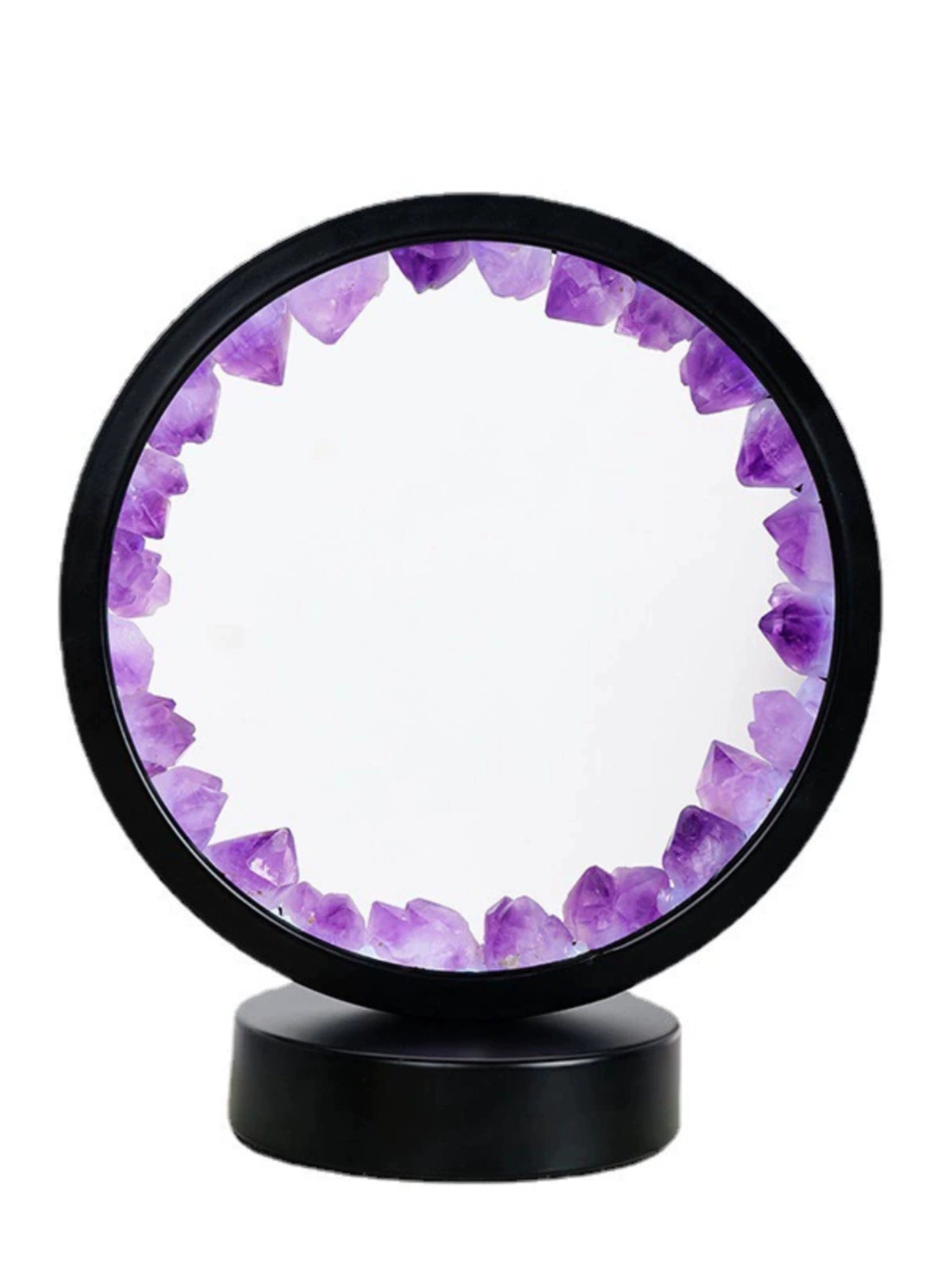 USB Amethyst Tooth Flower Night Light Plug-in Bedside DIY