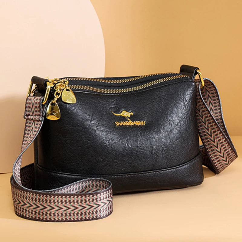 Sac A Main High Quality Soft Leather Luxury Purses And Handbags Female Bags Designer Multilayer Women Shoulder Crossbody Bags