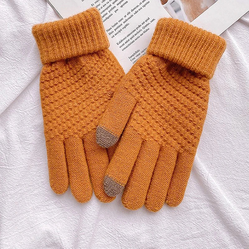 Touch Screen Winter Gloves Autumn Winter Warm Thick Gloves Touch Screen Skiing Gloves Casual Windproof Glove Girls Accessories