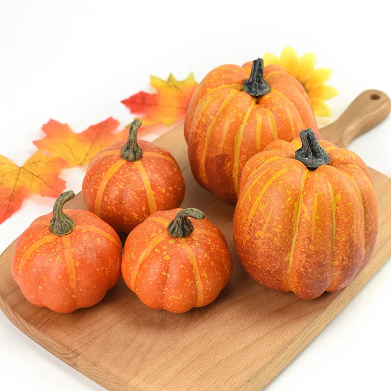 7PCS Simulation Pumpkin Model Fake Vegetable   DIY Craft Home Decoration