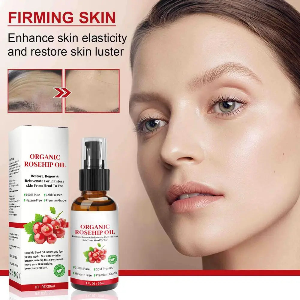 Rosehip Oil Organic Rose Hips Face Oils 30ml Fast-Absorbing Skin Care Moisturizer Face Oil Organic Rosehip Seed Oil essence