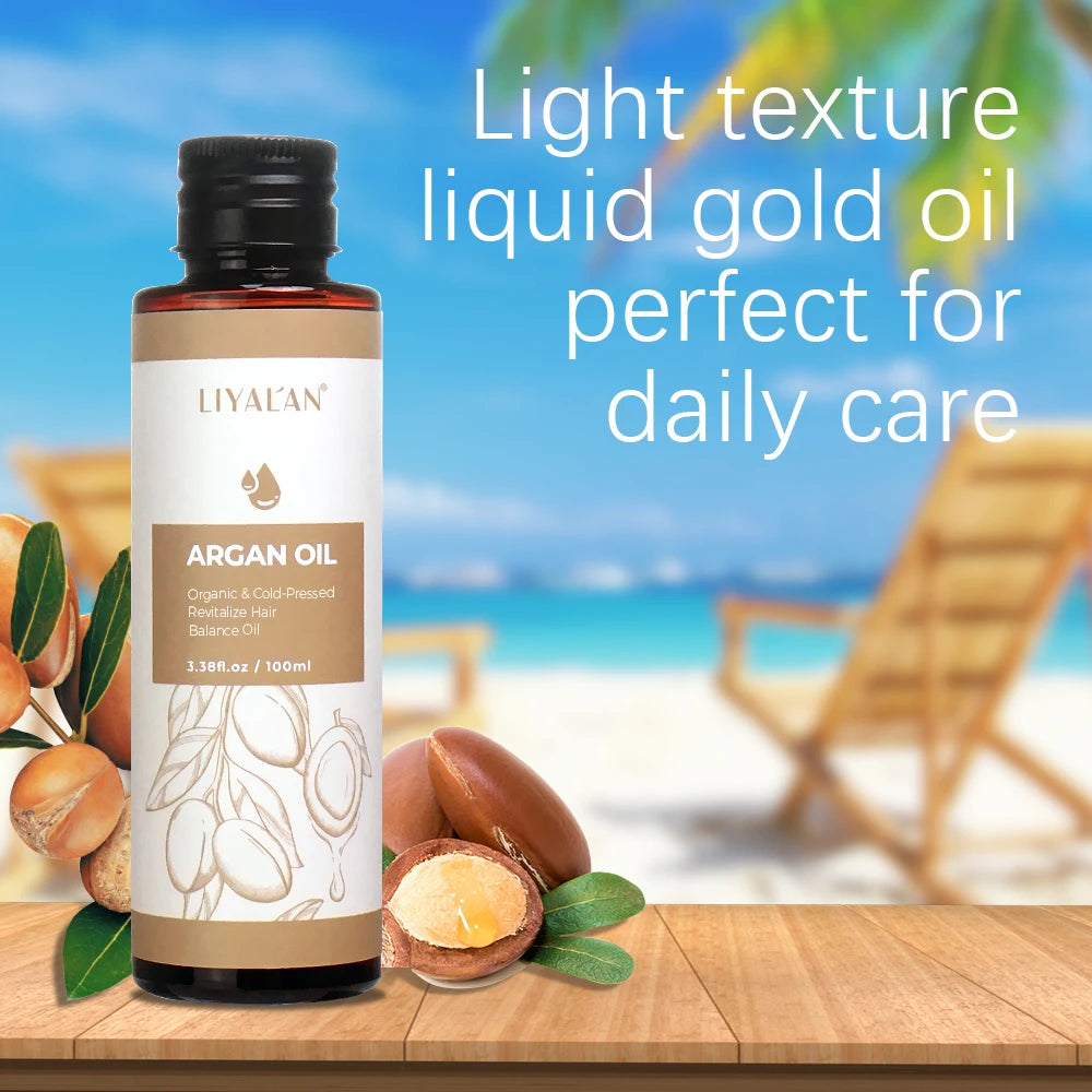 100ml Argan Oil For Hair Nourish Repair Damaged Balance Oil Organic Essence Enhance Improve Drying Skin Body Care