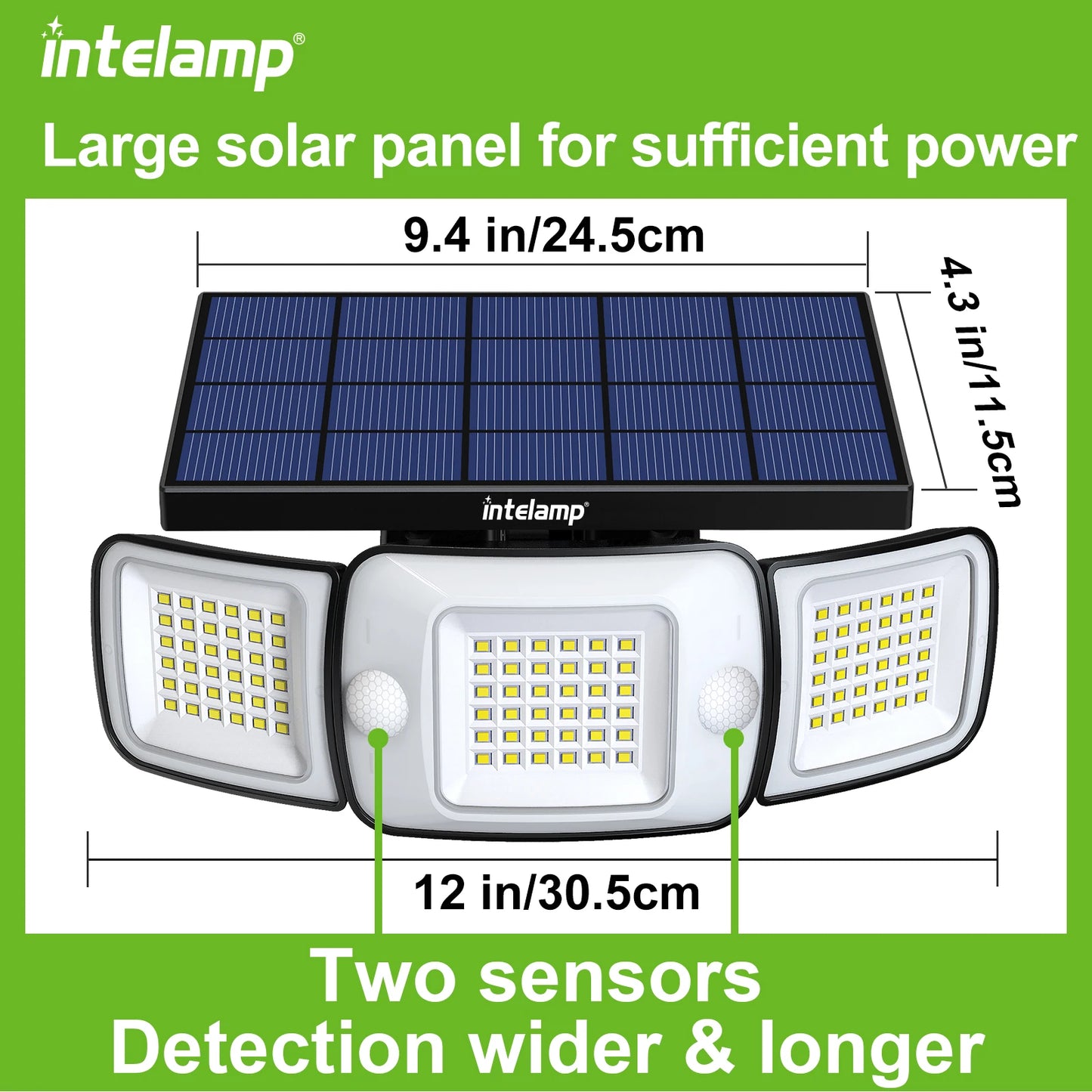 Solar light outdoor motion sensor Long life super bright wall light waterproof street lights, gardens, yards, roads, garages, st