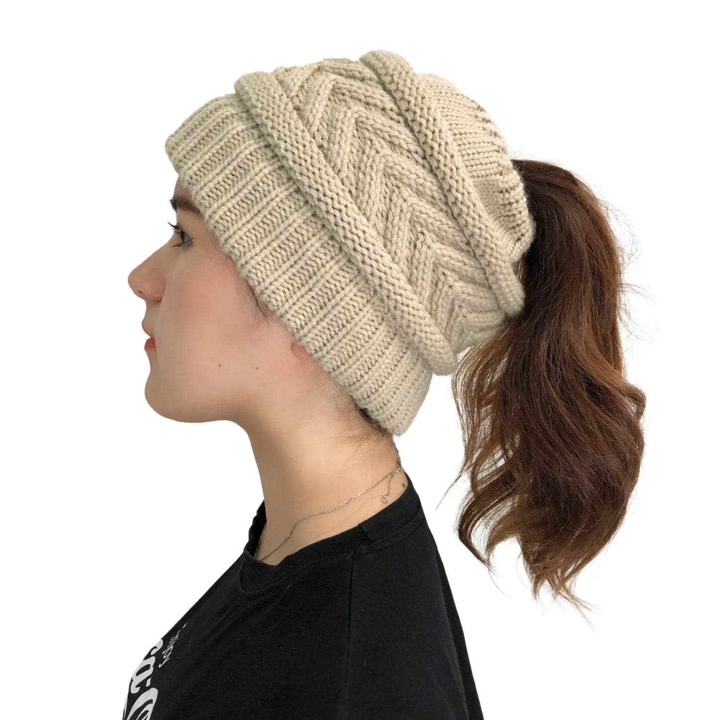 Winter Solid Cap Color Beanie Hat Dome Warm, Hat women's Solid Color Fashion Outdoor