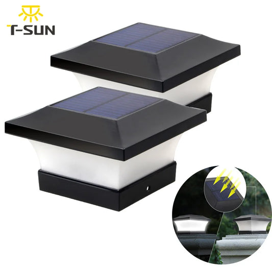 1pc/2pcs/4pcs Solar Light Fence Light IP65 Outdoor Solar Lamp For Garden Decoration Gate Fence Wall Courtyard Cottage Solar Lamp