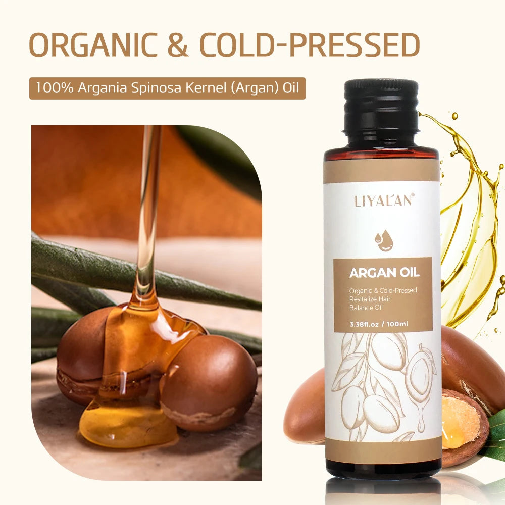 100ml Argan Oil For Hair Nourish Repair Damaged Balance Oil Organic Essence Enhance Improve Drying Skin Body Care