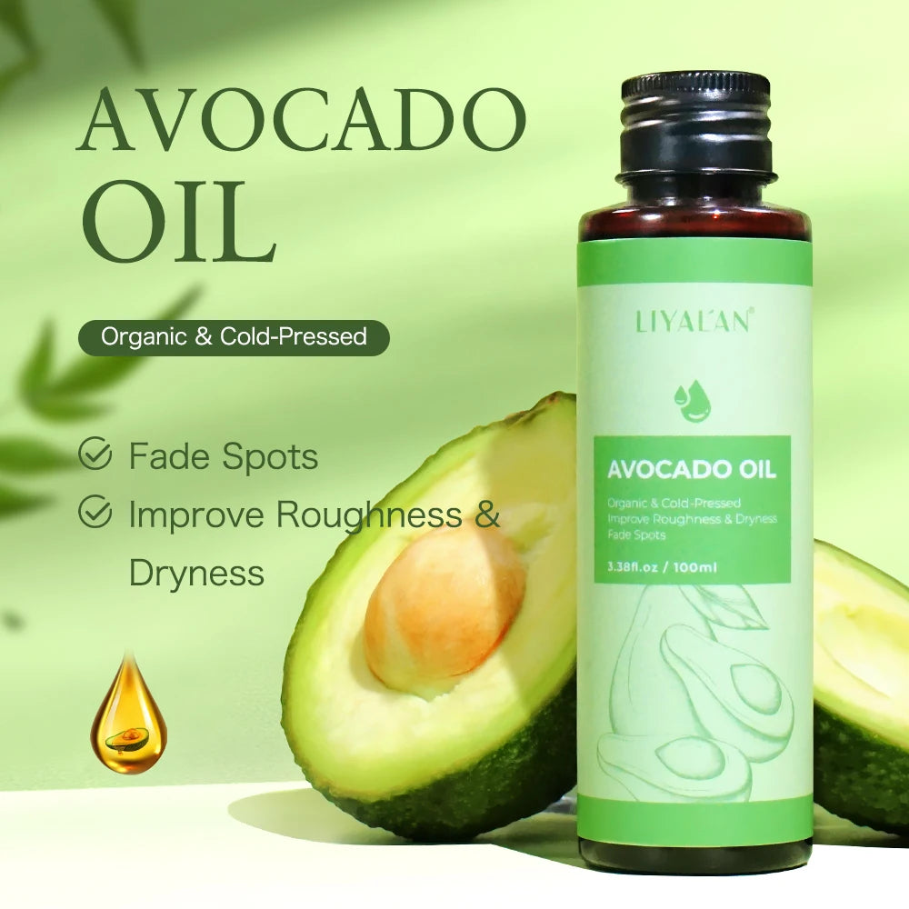 100ml Organic Avocado Oil Fade Spots Brighten Skin Improve Roughness Soften Cuticle Body Care