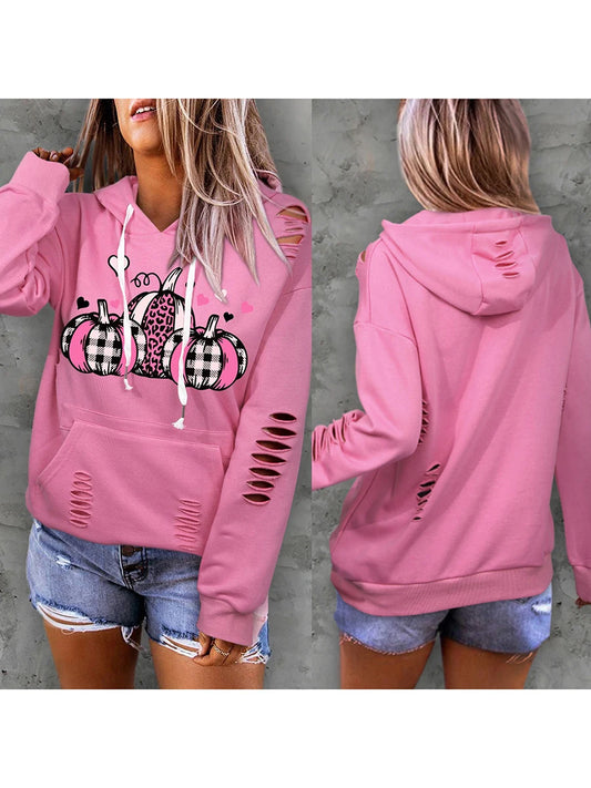 CHQCDarlys Women s Hooded Jacket   Rhinestones Skull Spider Print Long Sleeve Fall Coat Zip Up Sweatshirts Hoodie