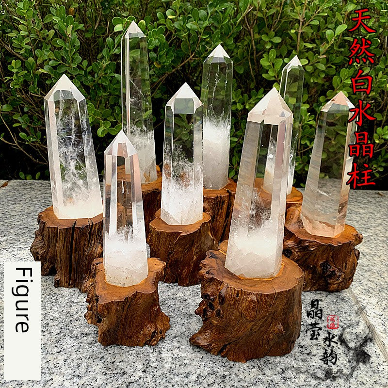 One Thing One Picture Pure Natural Ornaments Rough Stone White Crystal Point