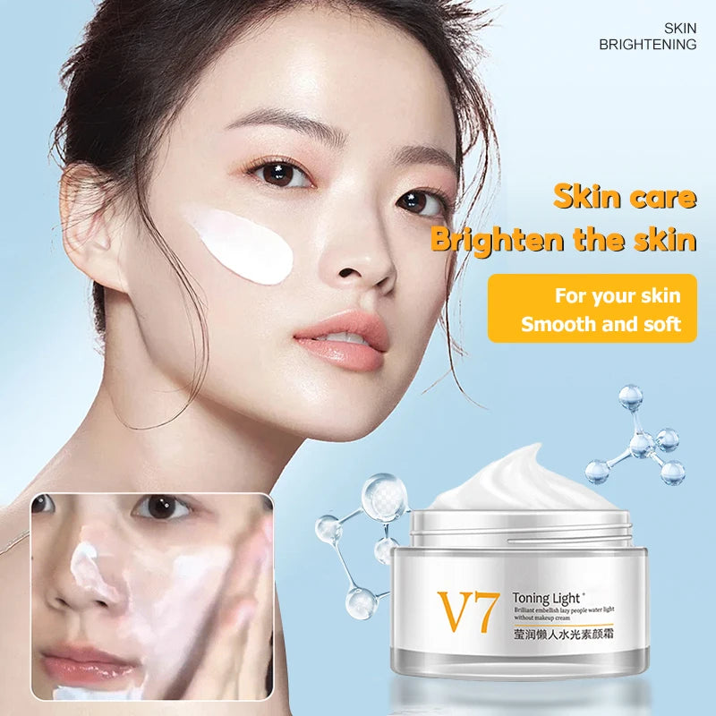 V7 Facial Moisturizing Cream Whitening and Brightening Natural Concealer Lazy People Makeup Primer Skin Care Products