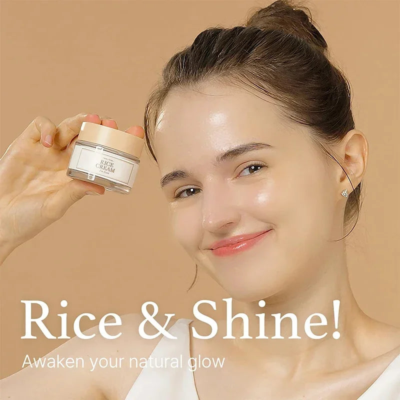 Original Korea Rice Face Cream Toner Anti-Aging Whitening Wrinkle Removal Hydrating Refreshing Moisturizing Firming Skin Care