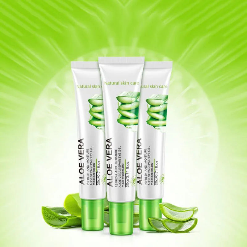 BIOAQUA Aloe Vera Facial Care Sets Moisturizing Face Cream Aloe Vera Firming Eye Cream Eyes Gel Skin Care Products