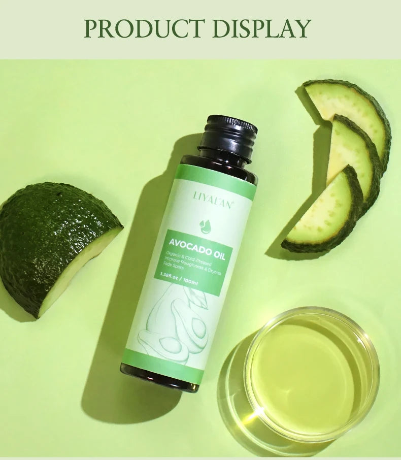 100ml Organic Avocado Oil Fade Spots Brighten Skin Improve Roughness Soften Cuticle Body Care