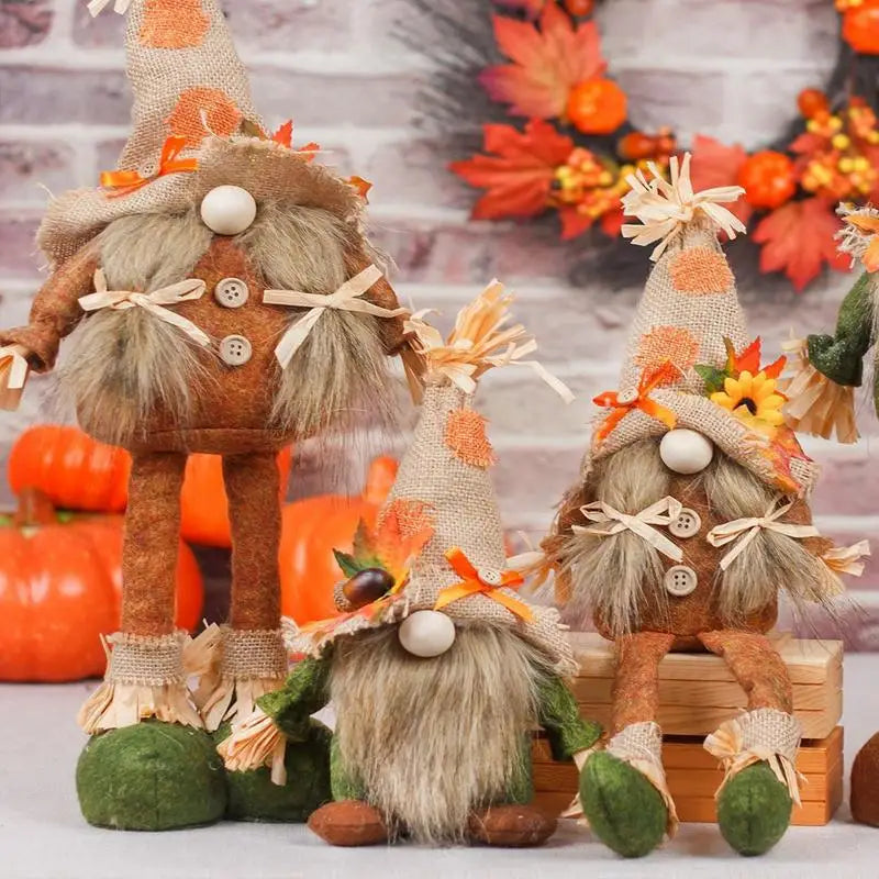 Gnome Table Decor Thanksgiving Standing Dwarf Decorations Cute Autumn Decoration Portable Home Decor For Farmhouse Parties