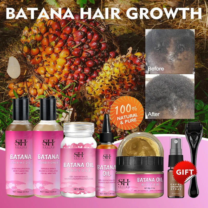 Natural 100% Pure Batana Oil For Hair Growth Batana Oil Butter Hair Mask From Honduras Hair Loss Treatment For Black Men & Women